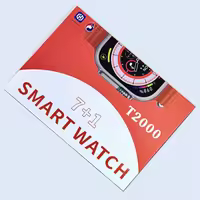 T2000 Smart Watch | 7 in 1 Straps, HD Display, Bluetooth Calling, Fitness Tracker, Waterproof Sports Watch