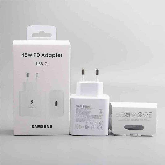 Samsung Original 45W PD Adapter | Super Fast Charging USB-C Charger | Supports All Samsung Phones
